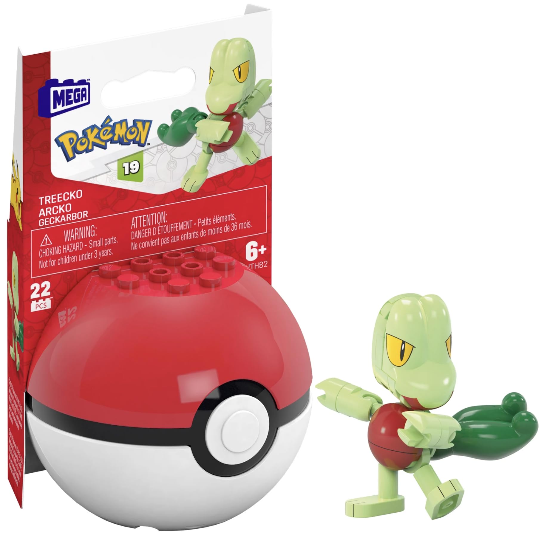 MiraiCo English Box Poe おもちゃ付き Amazon.com: MEGA Pokémon Treecko Building Toy Kit, Poseable Action